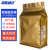 海斯迪克 HKL-372 铝箔八边封自立袋 茶叶包装袋开窗密封袋 金色18*28+底宽8cm(10个)