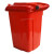 简厚 分类垃圾桶小号厨房户外商用医疗干湿分离加厚全国标准垃圾分类塑料垃圾桶 红色【有害垃圾】65L