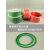 PU绿色圆三角火接聚氨酯粗面/红色光面皮带O型环形工业传动带圆带 光面红色7MM/每米价