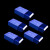 盛富永 零件盒 加厚组合式塑料零件柜 抽屉式元件盒 玩具收纳盒  F1# 全蓝款180*95*50mm（5个）