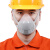 防尘口罩防工业粉尘过滤棉煤矿打磨电焊烟喷漆防毒面具 白色-1个(内含1片纤维