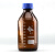蜀牛蓝盖试剂瓶100-20000ml螺纹口玻璃丝口化学广口样品实验棕色 1L(1000ml)棕色蓝盖普通料