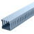 阻燃PVC行线槽走线槽蓝色线槽电缆桥架电缆配线槽布线槽电线明装 50*50/100米 正料（灰色）