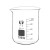 沸耐笙 SY-0155 大小玻璃烧杯带柄高温化学实验器材平皿 50mL 2个/包