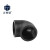 正奇谊 PE管件配件各种规格 PE90°弯头 承插塑件黑色 黑色 L110