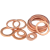 川工聚惠 紫铜垫圈 密封铜平垫片 表用金属挡圈紧固件（1个装） φ61.5*56.5*1mm 15天