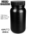 NIKKO试剂瓶塑料瓶样品瓶HDPE瓶圆形方形黑色遮光防漏50-2000ml 2000ml圆形广口带刻度