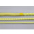 凯夫拉绳高温防火阻燃帆船绳耐磨编织纤维圆绳消防火灾芳纶安全绳 黄色16mm/米