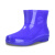 品质时尚短筒防水鞋雨鞋低筒雨靴女夏季厨房工作胶鞋 紫色加绒偏小一码 38