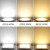 led筒灯方形圆形面板灯格栅工厂办公室照明灯企业定制企业定制 圆形-正白6000K 18W(开孔200-210mm适用)