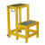 适用玻璃钢绝缘高低凳 电工绝缘凳 推动式玻璃钢双层凳 高低凳80 0.8米高二层+轮子+把手 加固型