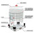 定制IBC集装桶车载吨桶1000升500升塑料桶柴油桶化工桶水桶方形桶 1000L白色32CM口径加厚