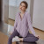 德享运动外套女速干宽松上衣开衫跑步瑜伽服长袖新款健身服秋冬 粉紫 XL