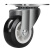 DYQT1/1.5/2/3寸万向轮脚轮滑轮定向轮带刹车小推车轮子轱辘滚轮 黑色3寸-刹车万向轮1个