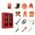 腾驰 微型消防站 消防器材全套消防栓箱工具柜箱展示柜工地柜套装消防柜 1.2*0.9*0.4m 单人简配套餐