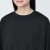 无印良品（MUJI） Labo 男女通用具有防污性能的圆领长袖T恤无性别 黑色 M （170/88A）