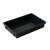 塑料方盘长方形方盘加厚元件盒物料盒零件盒具周转箱黑色胶盘 1号方盘375*250*65mm