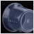 汉河  BY-2019 刻度杯 塑料烧杯 实验室器皿 塑料量杯定制 2000ML 2个