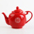 fw中国红色茶具龙凤双喜泡茶壶陶瓷水壶盖碗泡茶器结婚庆新人敬茶壶结婚礼品送人婚庆用品 双喜盖碗一对礼盒装
