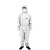 君御 GAJ1000 一次性连体防护服 透气带帽防尘喷漆服 无纺布隔离服（白色）M