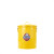金属垃圾桶铁皮厨房客厅杂物收纳桶套装带盖圆桶 黄色 3.5L 直径18.5*高24cm