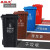 圣极光塑料垃圾桶120L上海分类款工业翻盖方形垃圾桶可定制G1386蓝色可回收