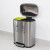 迪恩斯（DEANS）不锈钢脚踏分类垃圾桶带盖干湿分离办公室厨房客厅商用20升 