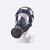久臻 YHF07 喷漆化工防工业粉尘农药消防硅胶透明屏 防护全面罩 面具主体（双接口）蓝色 