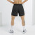 摩卡思赫（M.CRANE M）运动短裤男 跑步健身速干三分裤 透气弹力夏季薄款四分深蹲训练裤 神秘黑（内衬款） XL(155-170斤)