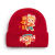 铸固 防寒帽 2024龙年新年针织帽拜年喜庆庆祝帽子可爱温馨氛围感帽子男女款 红色6 1-10岁 