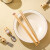 舍里可爱叉勺套装家用不锈钢勺子ins风筷子卡通动物儿童吃饭小勺叉子 棕熊筷子两双装 单个入