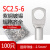 SC10/6/4窥口铜鼻子SC16/25SC35SC50/70平方-5/6/8/10/12冷压端子 SC2.5-6（100只）