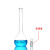 汇达A级玻璃容量瓶白色棕色10/25/50/250ml定容瓶玻璃塞实验用 50ml白量瓶玻璃盖 A级可过检