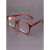 定制透明平光玻璃镜片劳保防护眼镜打磨切割焊工用电焊黑色护目镜 黑色镜片