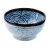 可可屋日本进口美浓烧青海波纹釉下彩陶瓷米饭碗面碗汤碗拉面碗多用碗 SKN-5 盖浇饭碗（B)