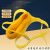 贝傅特 tp带扣打包带 超强拉力纤维捆绑带丰田专用捆包带快递打包绑带 黄色5米1000条