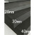 PLJ 包装海绵38度黑白色EVA泡棉模切eva内衬订制板材内托高密度泡棉板海棉胶带 1米x0.5米30毫米 默认发黑色