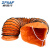 卓风行(ZFXAF)手提移动风机配套PVC伸缩风管16寸内径400mm 5米一根 橙色 带喇叭口 尼龙绳捆扎固定