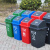 户外垃圾桶中型分类工业60L商用环卫室外小区摇盖箱塑料 灰色20L摇盖垃圾桶可定制LOGO