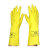 安思尔天然橡胶手套[87-650 L10]橡胶手套清洗清洁轻型防化学品处理手套\橡胶 1副