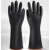 GY工业耐酸碱橡胶手套-袖长55-黑色