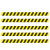 普舍（PUTSCHE）PVC厚版磨砂防滑地贴防水防滑排队警戒线 一米线地贴黑黄
