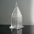 BOHEMIA 捷克进口 波西米亚水晶玻璃糖缸 北欧轻奢简约客厅铁塔摆件送礼 折纸烛台21cm