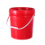 塑料桶带盖密封海蜇小桶子白色大胶水桶5L升10公斤KG奔新农 1L-乳白色-无提手 加厚款（5个）
