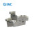 SMC SY5120-1LNE-C6-F1 5通电磁阀SY5000系列 直接配管型/单体式2位单电控 L形插座式不带导线手动锁定