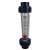 UPVC浮子流量计DN25 PVC液体流量柱仪表塑料管道式塑管转子流量计 (DN25)0.25-2.5m3/H;