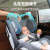beingse儿童安全座椅汽车用0-4-12岁婴儿宝宝车载座椅ISOFIX硬接口360度旋转可坐可躺 苍穹灰【注塑白】