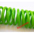 5x8气泵弹簧气管软管伸缩空压机气动绳绿螺旋收缩风管子8mm带接头 5x8 (9米)带接头