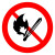 共泰 交通安全标识标志指示牌 道路设施警示牌 直径60cm 禁止烟火标牌