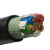 起帆(QIFAN) ZB-YJVR4*4平方国标五芯阻燃B级铜芯电力电缆软线软电缆 1米